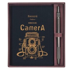 Scrikss Graph-x Versatil Kalem 2mm Kurşun Gri + Camera A6 Çizgili Defter Set - 1