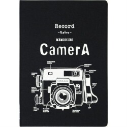 Scrikss Notelook Tekstil Kapak Camera Defter 13x18.5 cm Multi - 1