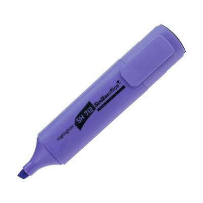 Scrikss SH712 Fosforlu Kalem NEON MOR - 1