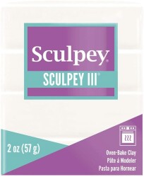 Sculpey III Polimer Kil 57 gr 001 White (Beyaz) - 1