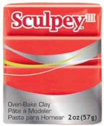 Sculpey III Polimer Kil 57 gr 083 Red (Kırmızı) - 1