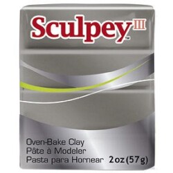 Sculpey III Polimer Kil 57 gr 1105 Pewter (G. Kalay) - 1