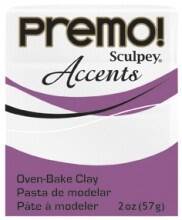 Sculpey Premo Accents Polimer Kil 57 gr 5057 White Glitter - 1