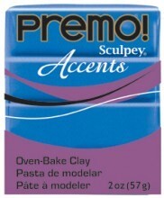 Sculpey Premo Accents Polimer Kil 57 gr 5289 Blue Pearl - 1