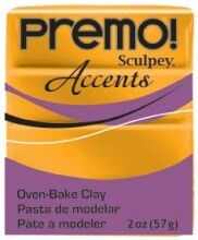 Sculpey Premo Accents Polimer Kil 57 gr 5303 Gold - 1