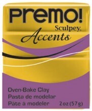 Sculpey Premo Accents Polimer Kil 57 gr 5517 Antique Gold - 1