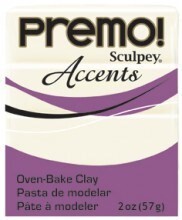 Sculpey Premo Accents Polimer Kil 57 gr 5527 White Translucent - 1