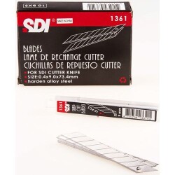 SDI 30 Derece Açılı Dar Maket Bıçağı Yedeği 9 mm 100'lü Paket - 1