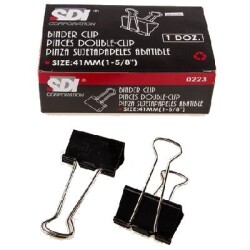 Sdi Double Clips Kıskaç 19 mm 12'li Kutu - 1