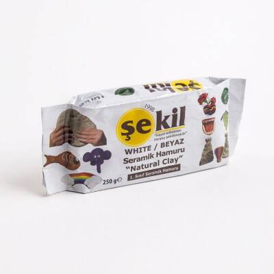 Şekil Doğal Seramik Hamuru 250 gr Beyaz - 1