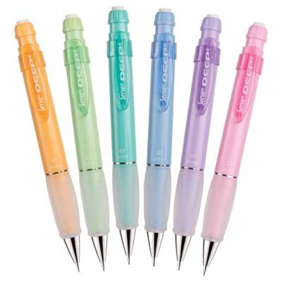 Serve Deep 0.7 mm Mekanik Kurşun Kalem Pastel 6'lı Set - 1