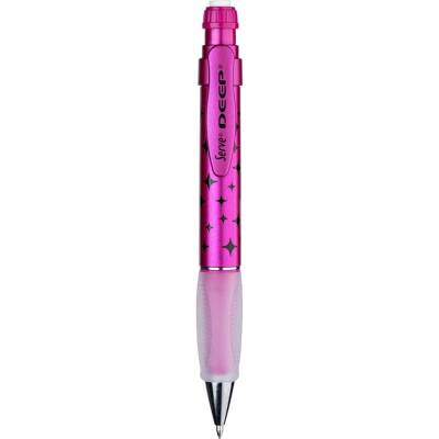 Serve Deep 0.7 mm Mekanik Kurşun Kalem Pırıltı Desenli METALİK PEMBE - 1