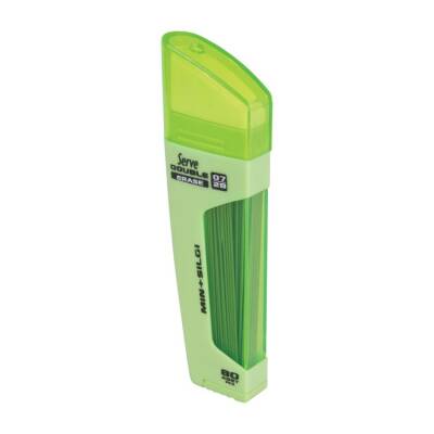 Serve Double Erase 0.7 mm Min + Silgi ELMA YEŞİLİ - 1