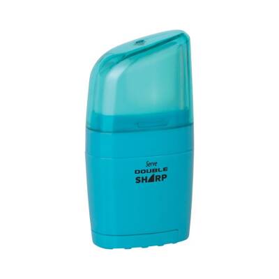 Serve Double Sharp Silgili Kalemtraş FOSFORLU MAVİ - 1