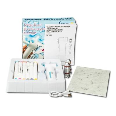 Serve Marker Airbrush Kit 12 Renk - 4