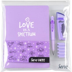 Serve Note + Deep + Double Erase + Steps 4'lü Set LAVANTA - 1