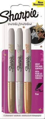 Sharpie Metallic Permanent Marker Kalem 3 Renk SET - 1