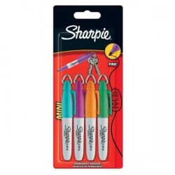 Sharpie Mini Permanent Marker Kalem Canlı 4 Renk SET - 1