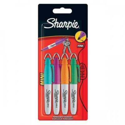 Sharpie Mini Permanent Marker Kalem Canlı 4 Renk SET - 1