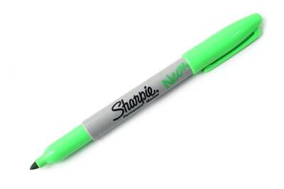 Sharpie Neon Permanent Marker Kalem Fine Uç NEON YEŞİL - 1