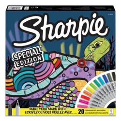 Sharpie Permanent Marker Kalem Fine Uç 20'li Kutu Kaplumbağa - 1