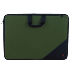 Skaer Apex Kumaş Proje Çantası 38x55 cm HAKİ YEŞİL - Skaer Apex