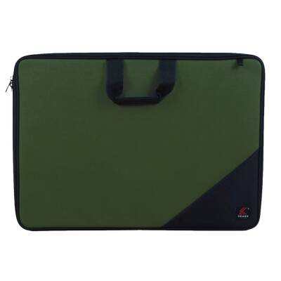 Skaer Apex Kumaş Proje Çantası 38x55 cm HAKİ YEŞİL - 1