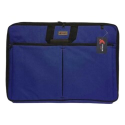 Skaer Apex Kumaş Proje Çantası Körüklü 38x55 cm LACİVERT - Skaer Apex