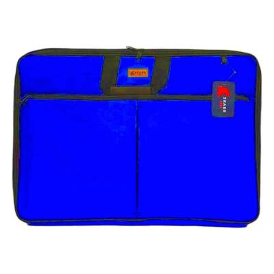 Skaer Apex Kumaş Proje Çantası Körüklü 38x55 cm MAVİ - 1