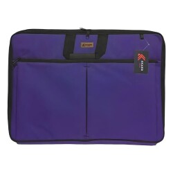 Skaer Apex Kumaş Proje Çantası Körüklü 38x55 cm MOR - 1