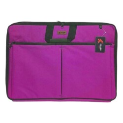Skaer Apex Kumaş Proje Çantası Körüklü 38x55 cm PEMBE - Skaer Apex