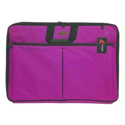 Skaer Apex Kumaş Proje Çantası Körüklü 38x55 cm PEMBE - 1