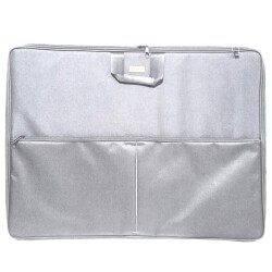 Skaer Apex Kumaş Proje Çantası Körüklü XL 55x75 cm GRİ - Skaer Apex