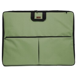 Skaer Apex Kumaş Proje Çantası Körüklü XL 55x75 cm HAKİ YEŞİL - Skaer Apex