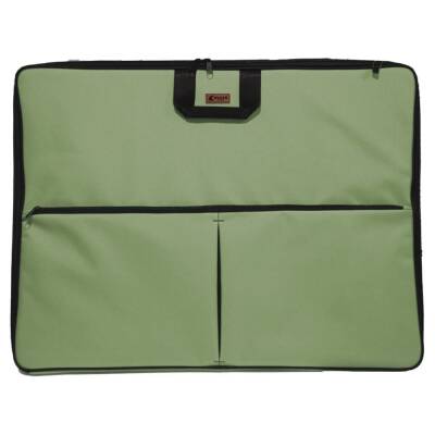 Skaer Apex Kumaş Proje Çantası Körüklü XL 55x75 cm HAKİ YEŞİL - 1