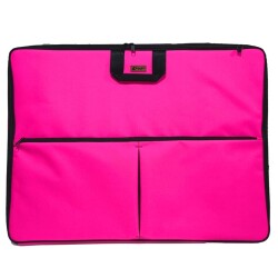 Skaer Apex Kumaş Proje Çantası Körüklü XL 55x75 cm PEMBE - Skaer Apex