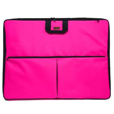 Skaer Apex Kumaş Proje Çantası Körüklü XL 55x75 cm PEMBE - 1