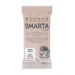 Smarta Modelleme Hamuru 60 gr. METALİK BEYAZ İNCİ - 1