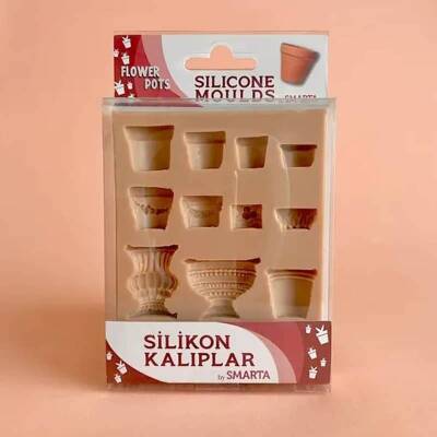 Smarta Silikon Kalıp Çiçek Saksıları - Flower Pots SK1013002 - 1