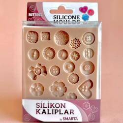 Smarta Silikon Kalıp Düğmeler SK1013032 - 1