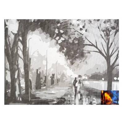 St. Petersburg Desenli Pres Tuval 30x40 cm Autumn Walk - 1