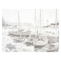 St. Petersburg Desenli Pres Tuval 30x40 cm Harbour DK13701-H - 1