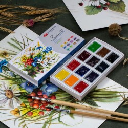 St. Petersburg Sonnet Sulu Boya Seti 12 Renk Botanica 35411880 - St. Petersburg