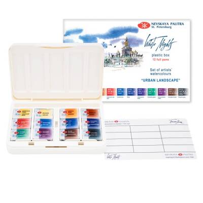 St. Petersburg White Nights Sulu Boya 12 Renk Urban Landscape Set 19421873 - 1