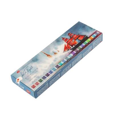 St. Petersburg White Nights Sulu Boya 21 Renk Metal Kutu Granulation Set 191202243 - 3