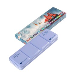 St. Petersburg White Nights Sulu Boya 21 Renk Metal Kutu Granulation Set 191202243 - 4