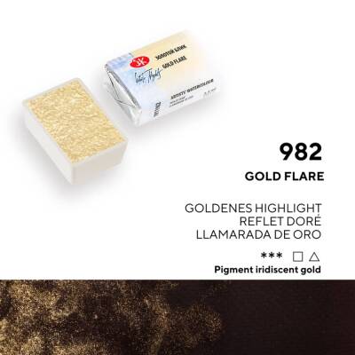 St. Petersburg White Nights Tam Tablet Sulu Boya 982 Gold Flare - 1