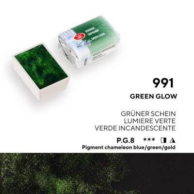 St. Petersburg White Nights Tam Tablet Sulu Boya 991 Green Glow - 1