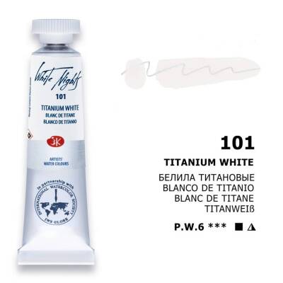 St. Petersburg White Nights Tüp Sulu Boya 10 ml. 101 Titanium White - 1
