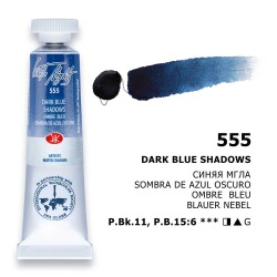 St. Petersburg White Nights Tüp Sulu Boya 10 ml. 555 Dark Blue Shadows - 1